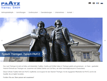 Tablet Screenshot of paatz.com